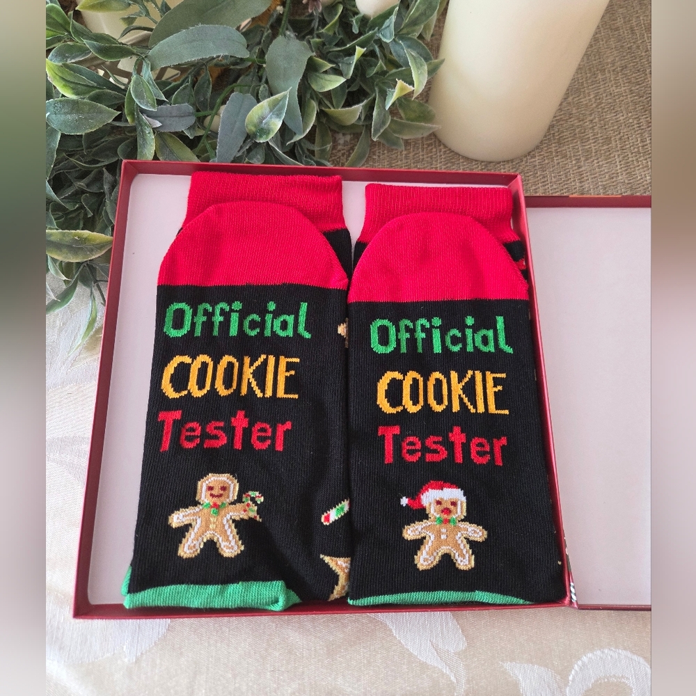 Official Cookie Tester Socks In Box
